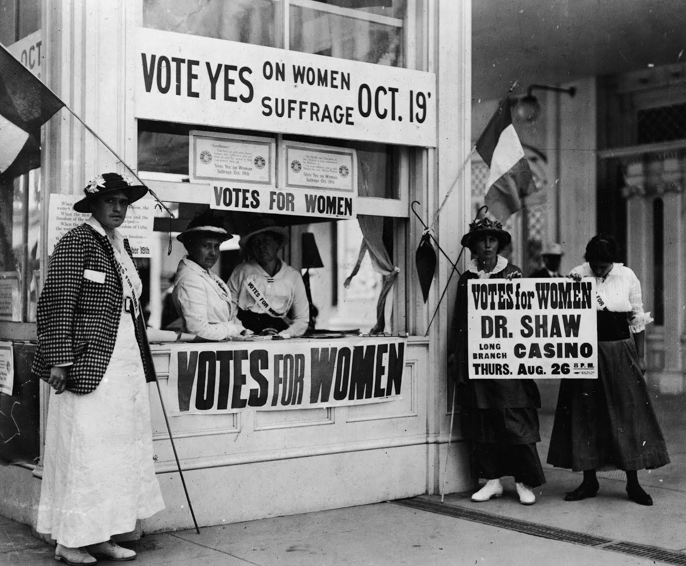 Women fighting for the vote